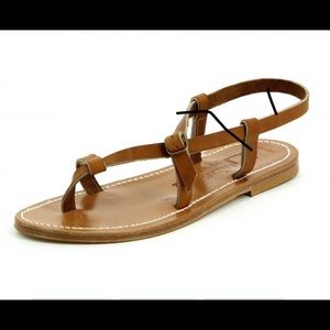 K. Jacques leather tan sandals size 35